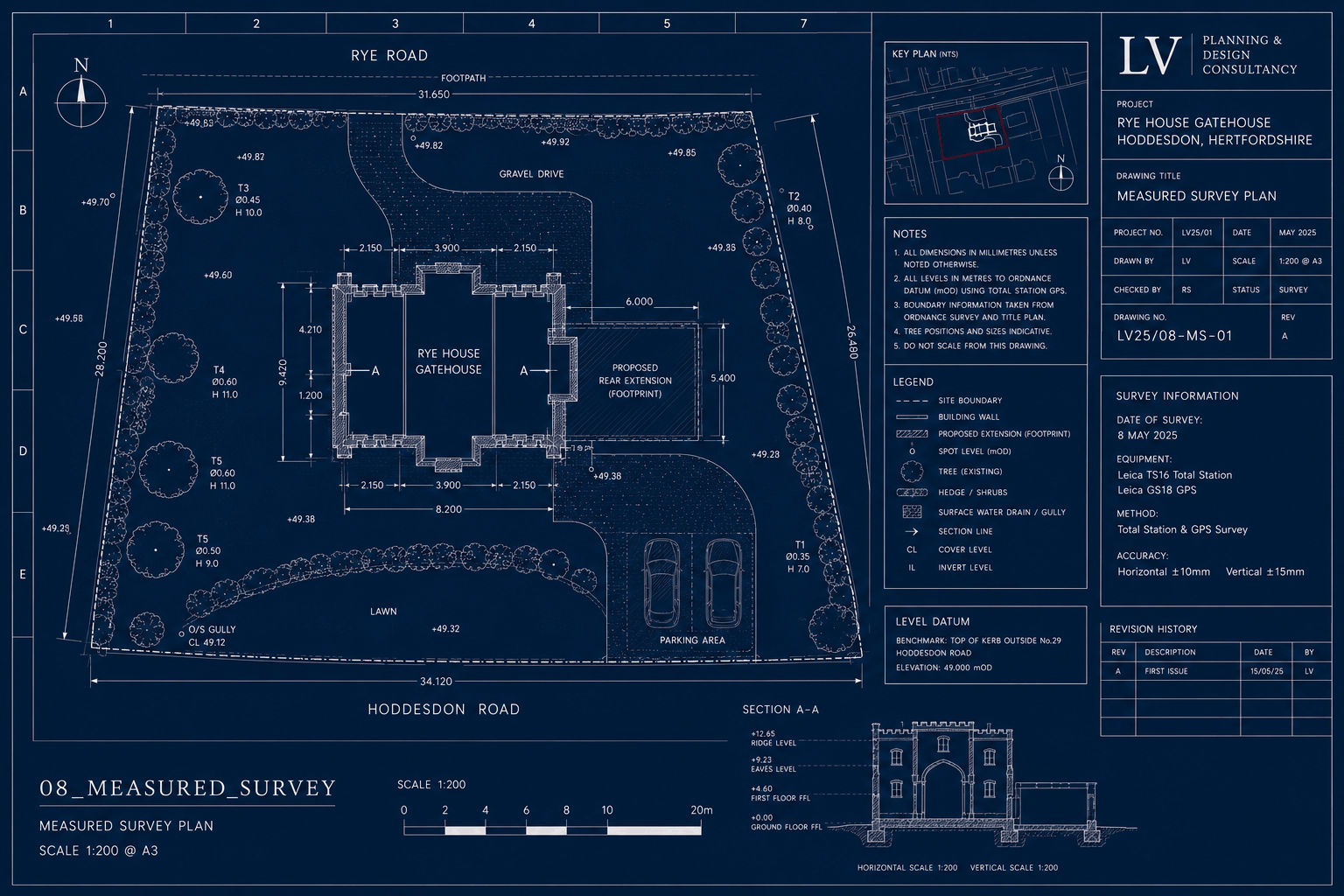 Blueprint illustration of the proposed extension design